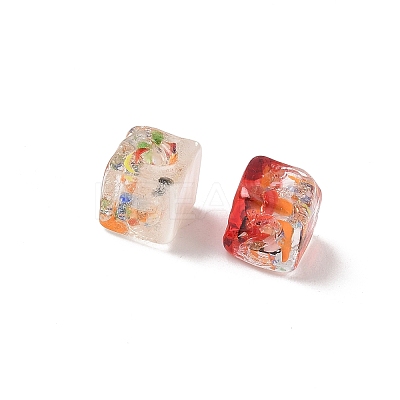 Baking Paint Handmade Gold Sand Lampwork Beads LAMP-P072-01A-M-1