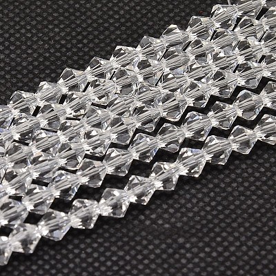 Imitate Austrian Crystal Bicone Glass Beads Strands GLAA-F029-3x3mm-13-1