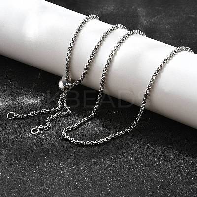 Non-Tarnish Adjustable 304 Stainless Steel Slider Necklaces NJEW-L156-003P-1
