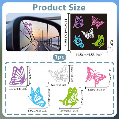 1Pc Waterproof PVC Electrostatic Stickers DIY-OC0013-20C-1