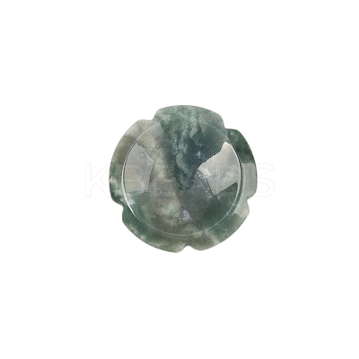 Flower Natural Moss Agate Worry Stones LS-PW-WG28415-02-1