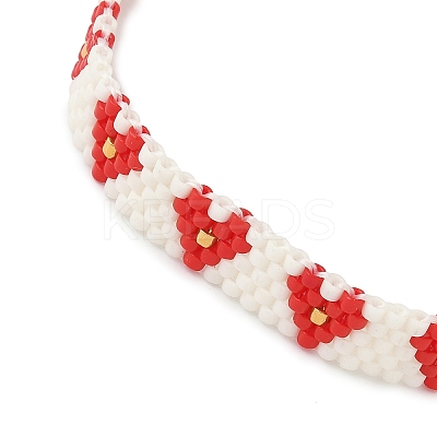 Glass Seed Beaded Bracelets for Women BJEW-MZ00214-03-1