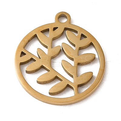 201 Stainless Steel Pendants STAS-E211-01G-1