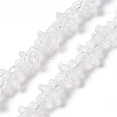 Electroplate Glass Beads GLAA-P005-M-1