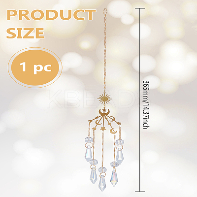 1Pc Brass Big Pendant Decorations HJEW-LP0002-88-1