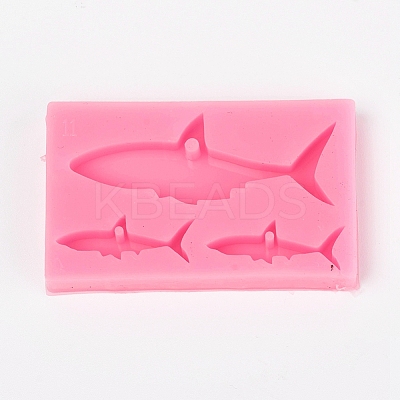 Shark Food Grade Silicone Pendant Molds LS-AJEW-WH0022-22-1