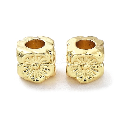 Rack Plating Alloy Beads PALLOY-D024-07B-G-1