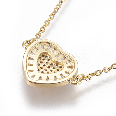 304 Stainless Steel Pendant Necklaces NJEW-E141-02G-1