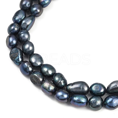 Natural Cultured Freshwater Pearl Beads Strands PEAR-P064-20K-05D-1