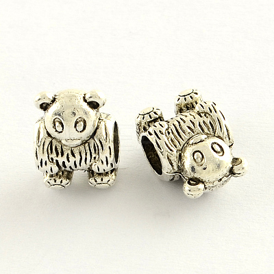 Tibetan Style Zinc Alloy European Large Hole Beads LS-MPDL-R035-035-1