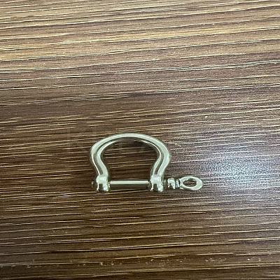 Brass D-Ring Anchor Shackle Clasps KK-WH0020-02-1-1