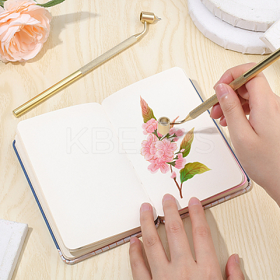2Pcs 2 Style Aluminum Slanting Fine Line Paint Pen AJEW-AR0001-42-1