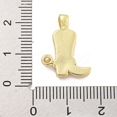 Brass with Cubic Zirconia with Enamel Pendant KK-Q814-22G-06-1