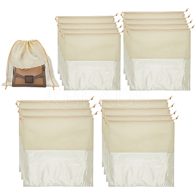 14Pcs 4 Styles Square Cloth Packing Pouches for Shoes ABAG-PH0001-60B-1