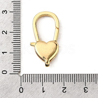 Brass Clear Cubic Zirconia Lobster Claw Clasps KK-Z078-46C-G-1