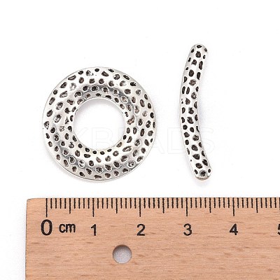 Tibetan Style Alloy Toggle Clasps LF10975Y-NF-1