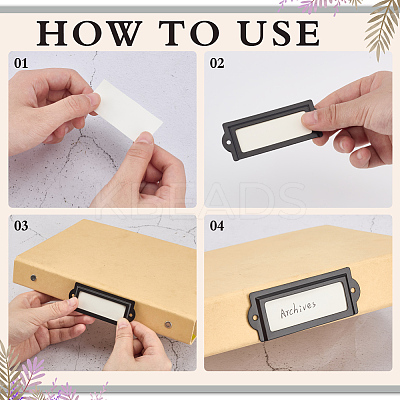 40Pcs Iron Label Frame FIND-MA0001-20EB-1
