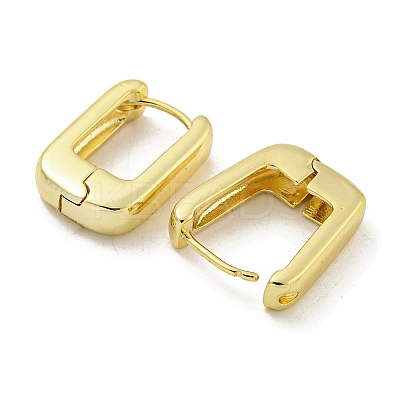 Brass Hoop Earrings EJEW-L211-010R-G-1