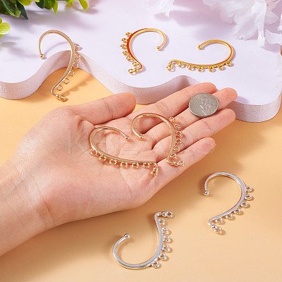 30Pcs 3 Colors Alloy Ear Cuff Findings FIND-TA0004-49-1