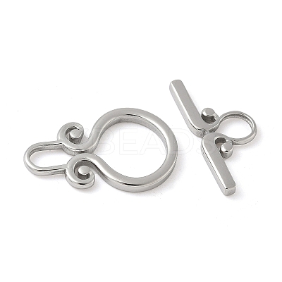 304 Stainless Steel Toggle Clasps STAS-H483-44P-1