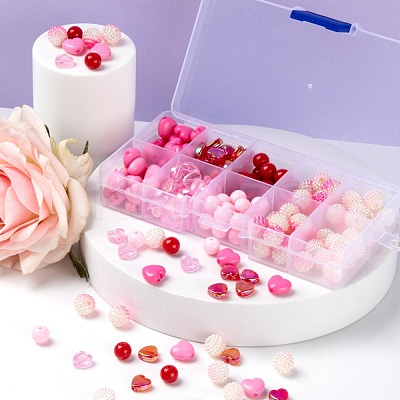 206Pcs 8 Style Acrylic Beads Sets OACR-LS0001-02-1