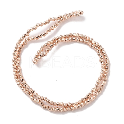 Electroplate Beads Strands X-EGLA-H104-01B-1