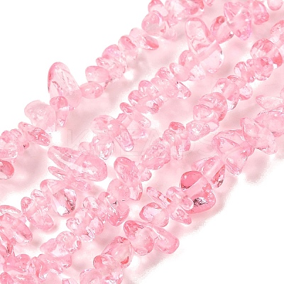 Transparent Glass Beads Strands GLAA-P060-01C-17-1