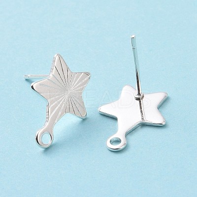 201 Stainless Steel Stud Earring Findings STAS-K241-10S-1