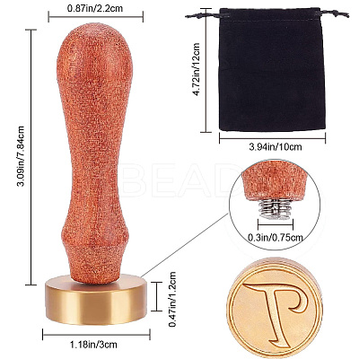 1Pc Golden Tone Brass Stamp Head DIY-CA0006-34T-1