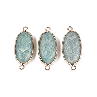 Natural Amazonite Links Connectors X-G-R472-03H-1