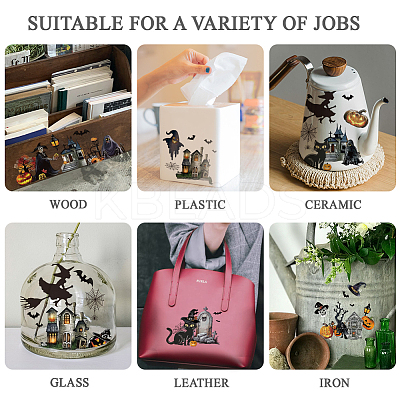 3 Sheets 3 Styles PVC Waterproof Decorative Stickers DIY-WH0404-168-1