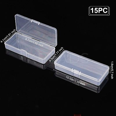 Transparent Plastic Bead Containers CON-WH0074-59-1
