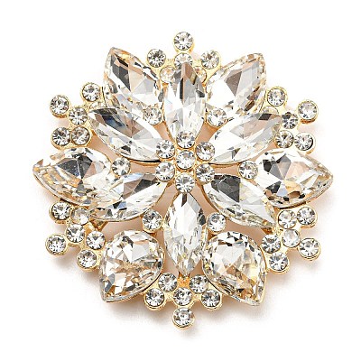 Alloy Rhinestone Cabochons PALLOY-Q453-01LG-02-1