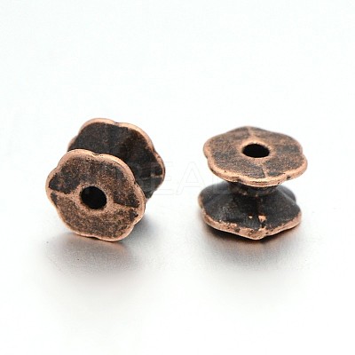 Tibetan Style Double Sided Bead Caps RLF9831Y-NF-1