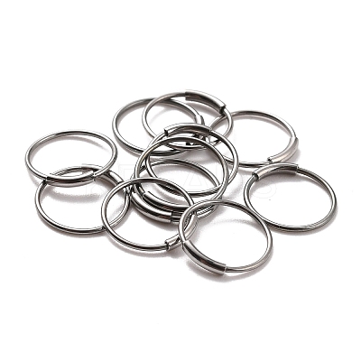 Non-Tarnish 304 Stainless Steel Hoop Earrings LS-STAS-Z037-02P-1