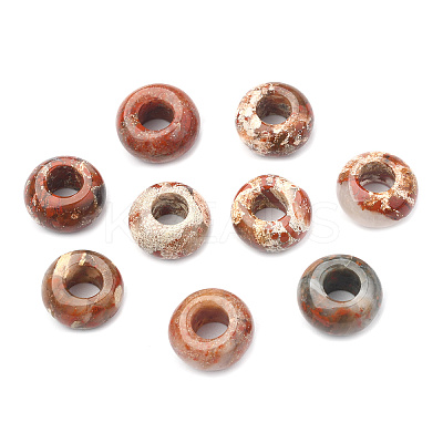 Natural Brecciated Jasper European Beads LS-X-G-G740-14x8mm-05-1