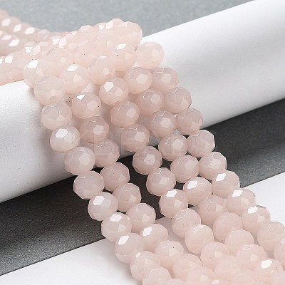 Baking Paint Imitation Jade Glass Bead Strands DGLA-A034-J10mm-A41-1