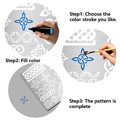 Stainless Steel Cutting Dies Stencils DIY-WH0238-135-1