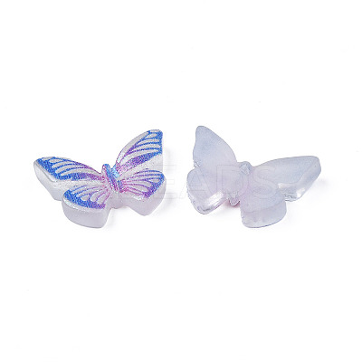 Translucent Printed Resin Cabochons CRES-N021-107A-1