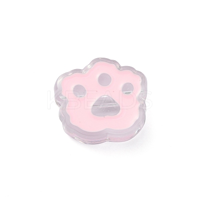 Transparent Acrylic European Beads OACR-CJC0006-03F-1