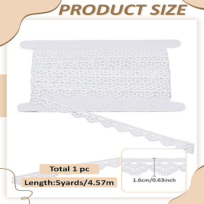 5 Yards Milk Fiber Lace Trim Ribbon OCOR-LP0001-79B-1