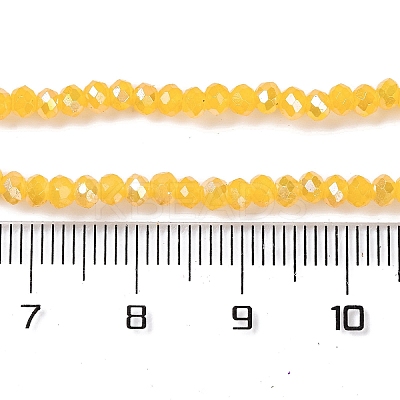 Baking Electroplate Glass Beads Strands DGLA-A039-J2MM-B13-1