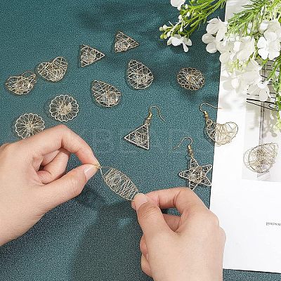 Eco-Friendly Iron Pendants IFIN-FH0001-41-1