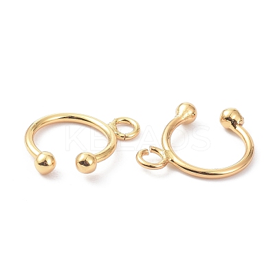 Brass Cuff Ear Cuff Findings KK-P205-03G-1