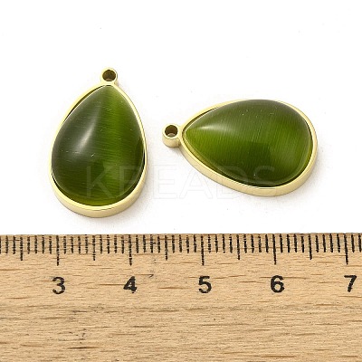 304 Stainless Steel Pendants STAS-L022-045G-08-1