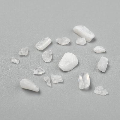 Natural White Moonstone Chip Beads G-L453-10A-1