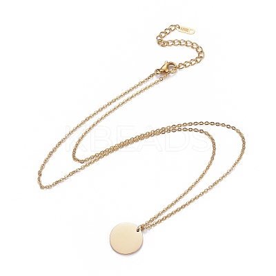 304 Stainless Steel Cable Chains Pendant Necklaces NJEW-F267-15-1