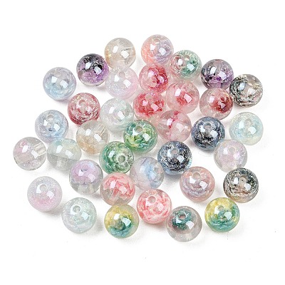 Luminous Transparent Resin Inner Flower Beads RESI-C070-05B-1