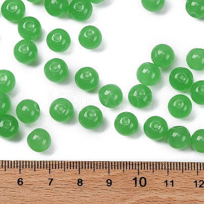 Imitation Jade Glass Seed Beads SEED-Z004-J8MM-08-1