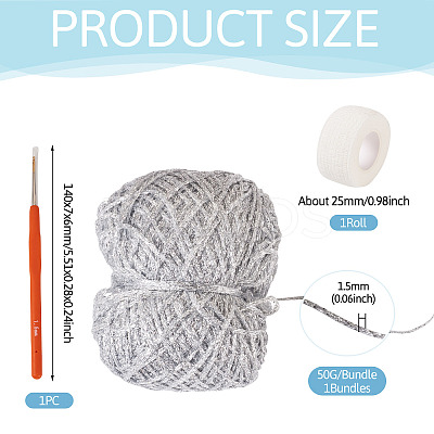 1 Bundle Polyester Yarn DIY-MB0003-07B-1